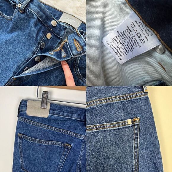 Everlane Everybody Jean Button Fly Dark Wash Jeans size E8 / women’s 31 - Picture 11 of 13